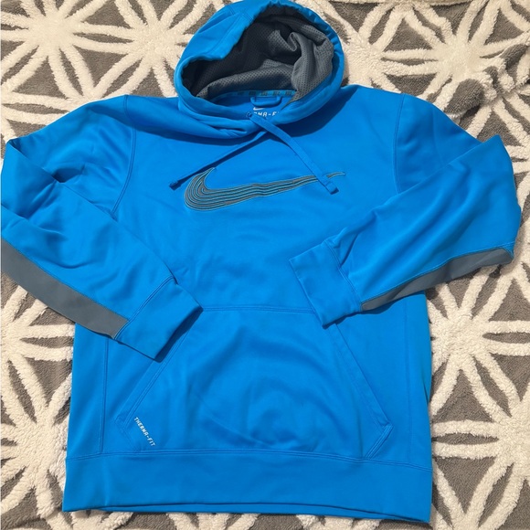 Nike Other - Nike Men Therma Fit Swoosh Pullover Hoodie Blue Size: SMALL